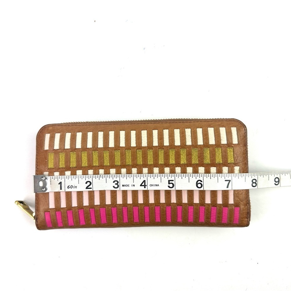 Fossil Emma Accordion Wallet Multicolor Weave Zip… - image 8